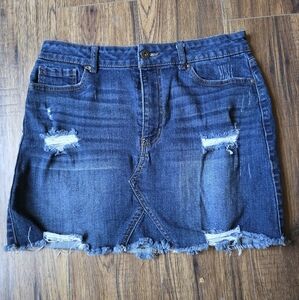 Wax Jeans Skirt
